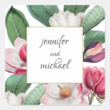 Boho Chic Magnolia Floral Bride en Groom