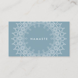 Boho Chic Mandala Namaste Yoga Blauw Visitekaartje