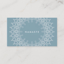 Boho Chic Mandala Namaste Yoga Blauw Visitekaartje