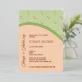 boho chic margs en huwelijk bruiloftsfeest folie uitnodiging (Staand Voorkant)