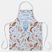 Boho Chic met Dreamcatcher en Bloemenpatronen Schort (Voorkant)