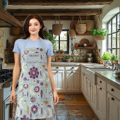 Boho Chic met Mandala en halve maan, aards Schort