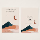 Boho Chic Minimal Earring Jewelry Display Kaart (Voorkant /achterkant)