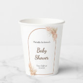 Boho Chic Minimalistische Baby showers papieren be Bekers (Achterkant)
