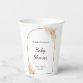 Boho Chic Minimalistische Baby showers papieren be Bekers (Voorkant)
