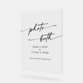 Boho Chic Modern Clear Acryl Trouwfotocabine Acryl Bord (Hoek)