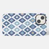 Boho Chic Modern Rhombus iPhone Hoesje (Achterkant horizontaal)