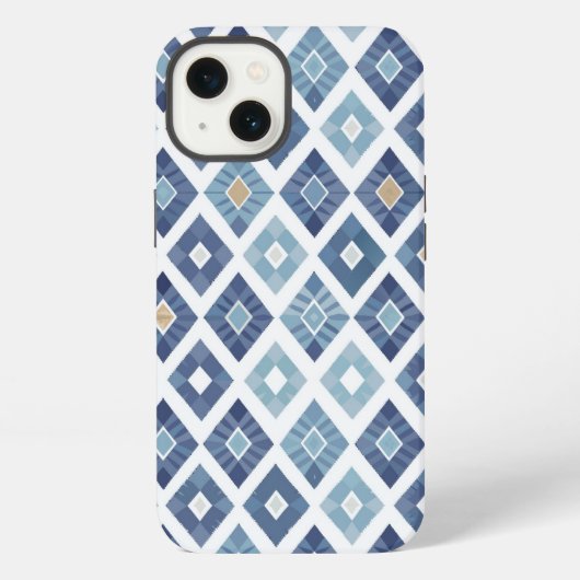 Boho Chic Modern Rhombus iPhone Hoesje (Achterkant)