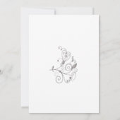 BOHO Chic Monochromatic Taupe Garden Wedding Kaart (Achterkant)