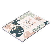 Boho Chic Monogram Name Self-Care Journal Notitieboek (Linkerzijde)