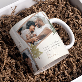 Boho Chic Multi Foto Kerstmis dennenboom Koffiemok