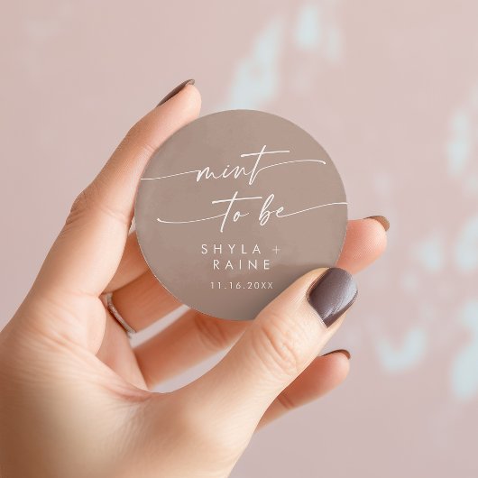 Boho chic neutraal taupe munt om favoriete Sticker