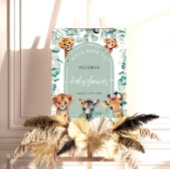 Boho Chic Oerwoud Dieren Baby shower Welkomstbord Poster