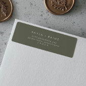 Boho Chic Olijf Groen Retouradres Labels