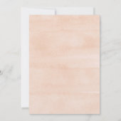 Boho chic orchid pampas vrijgezellenfeest kaart (Achterkant)