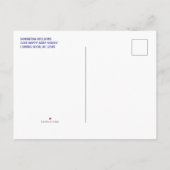 Boho Chic Paars Floral Gold Baby shower Uitnodiging Briefkaart (Achterkant)