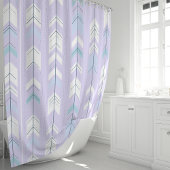 Boho Chic Paarse Pijl in Pasteltinten Douchegordijn