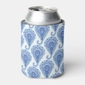 Boho Chic Paisley Naadloos Oriental Blikjeskoeler (Blikje Voorkant)