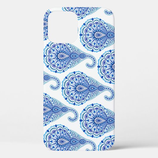 Boho Chic Paisley Naadloos Oriental Case-Mate iPhone Case (Achterkant)