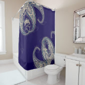 Boho Chic Paisley Naadloos patroon Douchegordijn (In situ)