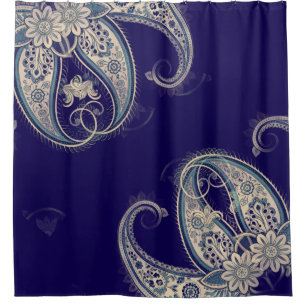 Boho Chic Paisley Naadloos patroon Douchegordijn