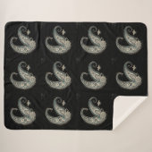 Boho Chic Paisley Naadloos patroon Sherpa Deken (Voorkant (horizontaal))