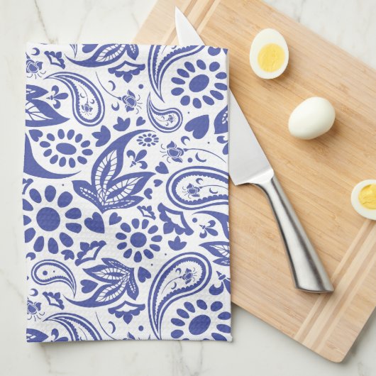 Boho Chic  Paisley Pattern Theedoek (Quarter Fold)