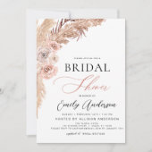 Boho Chic Pampas Grass Vrijgezellenfeest Kaart (Voorkant)