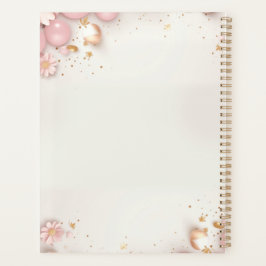Boho Chic Pastel Roze en Bruine Teddydbeer Planner