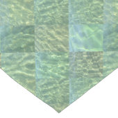 Boho Chic Patchwork of Seafoam and Ocean Green Medium Tafelloper (Hoek)