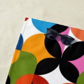 BOHO Chic Pattern Vibrant Mid Century Modern Name  Strandlaken (In situ)