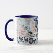 Boho Chic Persoonlijke Mok met Hemelse Bloemen (Links)
