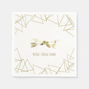 Boho Chic Pijlen & Gouden Geometrische Driehoeken  Servet