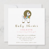 Boho chic pinata llama baby shower nodigkaart kaart (Voorkant)