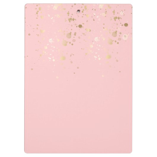 Boho Chic Pink & Ivory Greenery Floral Business Klembord (Achterkant)