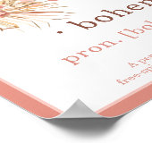 Boho Chic Pink Sun | Rainbow Bohemian Definition Poster (Hoek)