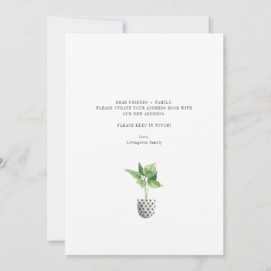 Boho Chic Planten We hebben de aanmaning verplaats (Achterkant)