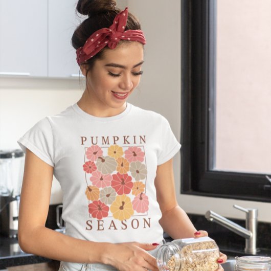 Boho Chic Pompoen Seizoen Herfst T-shirt