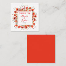 Boho Chic Poppy Flowers Weddenschap