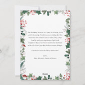 Boho Chic Prettig Kerst Foto Kaart met Bericht (Achterkant)