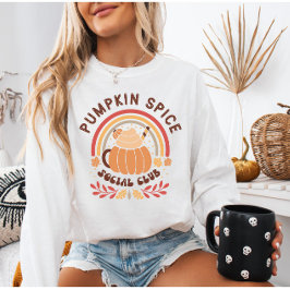 Boho Chic Pumpkin Spice Social Club Trui