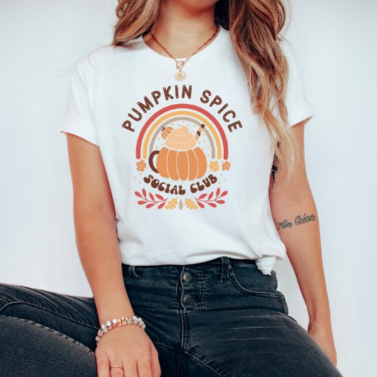 Boho Chic Pumpkin Spice Sociale Club T-shirt