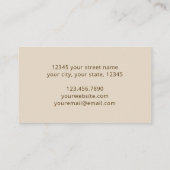 Boho Chic Rainbow Gold Grunge Swirling Abstract Visitekaartje (Achterkant)