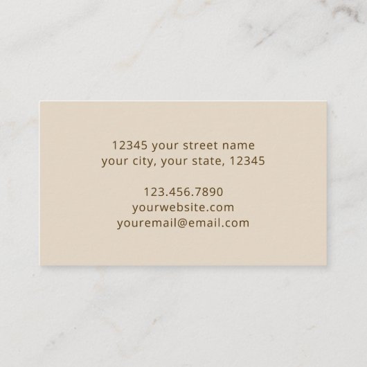 Boho Chic Rainbow Gold Grunge Swirling Abstract Visitekaartje (Achterkant)