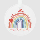 Boho Chic Rainbow Mam Kerstfeestdag Decor Ornament (voorkant)