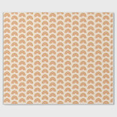 Boho Chic Rainbow Pattern in Blush en Terracotta Cadeaupapier (Vlak)
