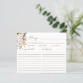 Boho Chic Recipe Kaart (Staand voorkant)