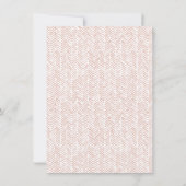 Boho Chic Regenboog Script Baby Shower Uitnodiging (Achterkant)