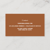 Boho Chic Retro Floral Visitekaartje (Achterkant)