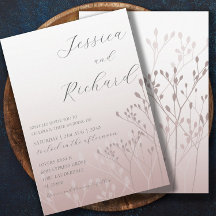 Boho Chic Roos Gold Botanical Wedding